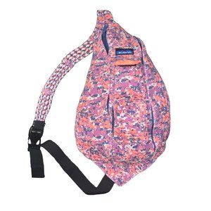 Kavu Pink and Purple Patterned Backpack